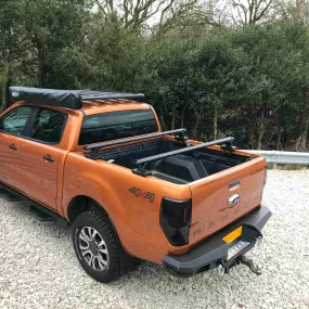 Low Profile Pickup Adjustable Cargo Rack Bars (Fits with Roll & Lock Covers)