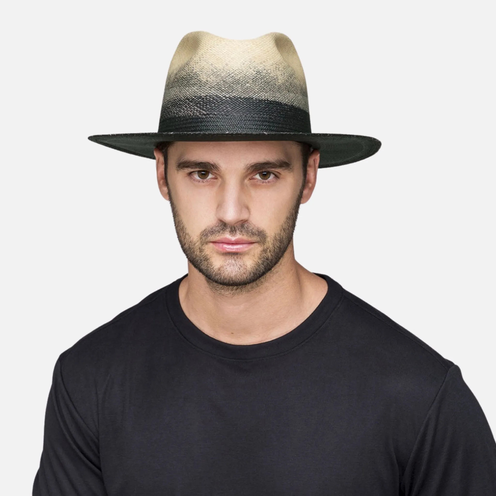 Men’s Black Panama Fedora Rask