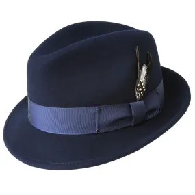 Men's Fedora Hat -Tino by Bailey of Hollywood Color Navy