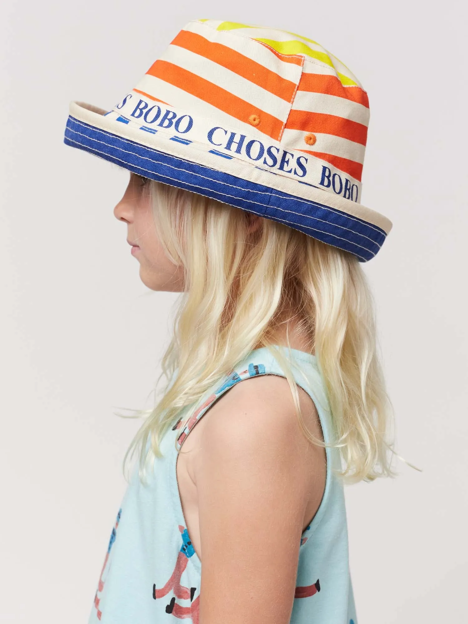 Multicolour Stripes Reversible Hat