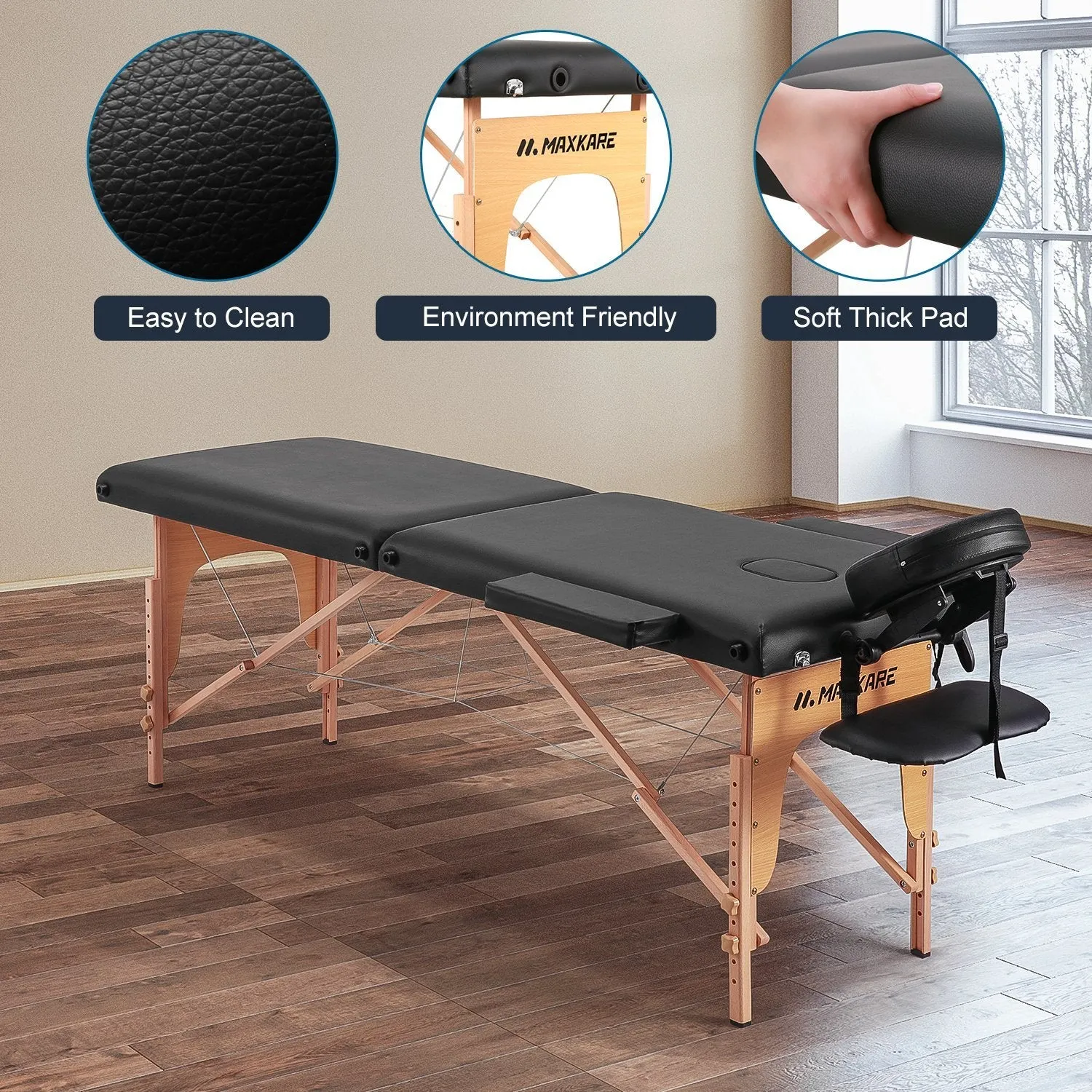 Portable Massage Table with 2 Fold Aluminium