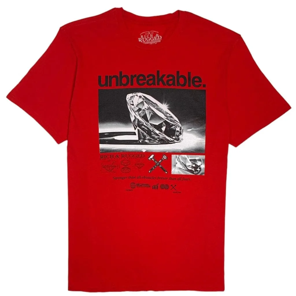 Rich & Rugged Unbreakable T-Shirt (Red) - RRUNBRKRED