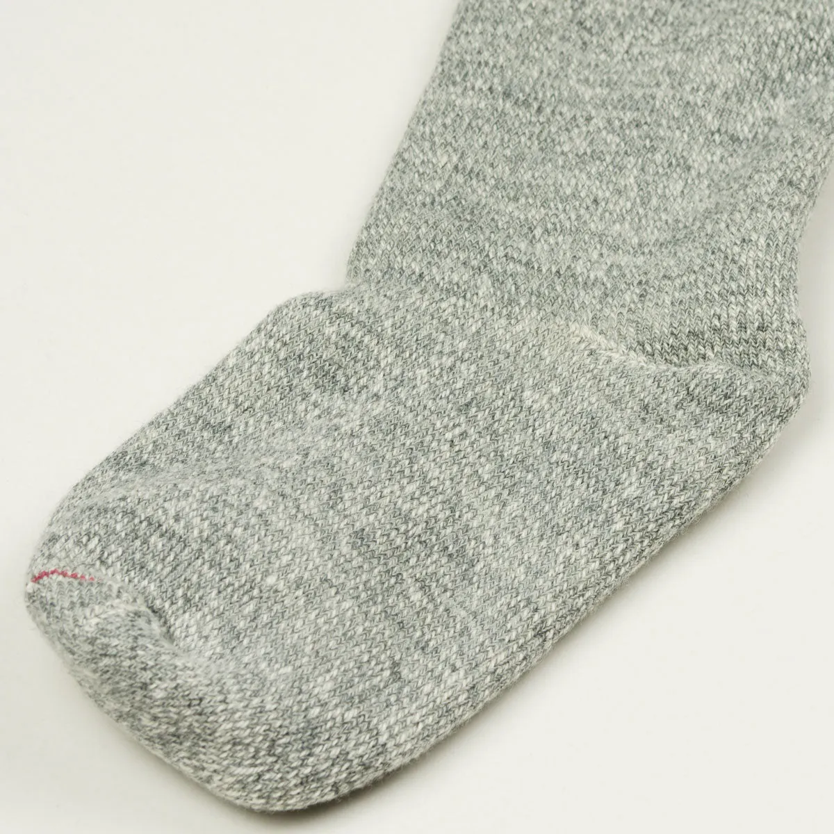 RoToTo - Double Face Merino Cotton Crew Socks - Medium Gray