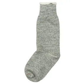 RoToTo - Double Face Merino Cotton Crew Socks - Medium Gray