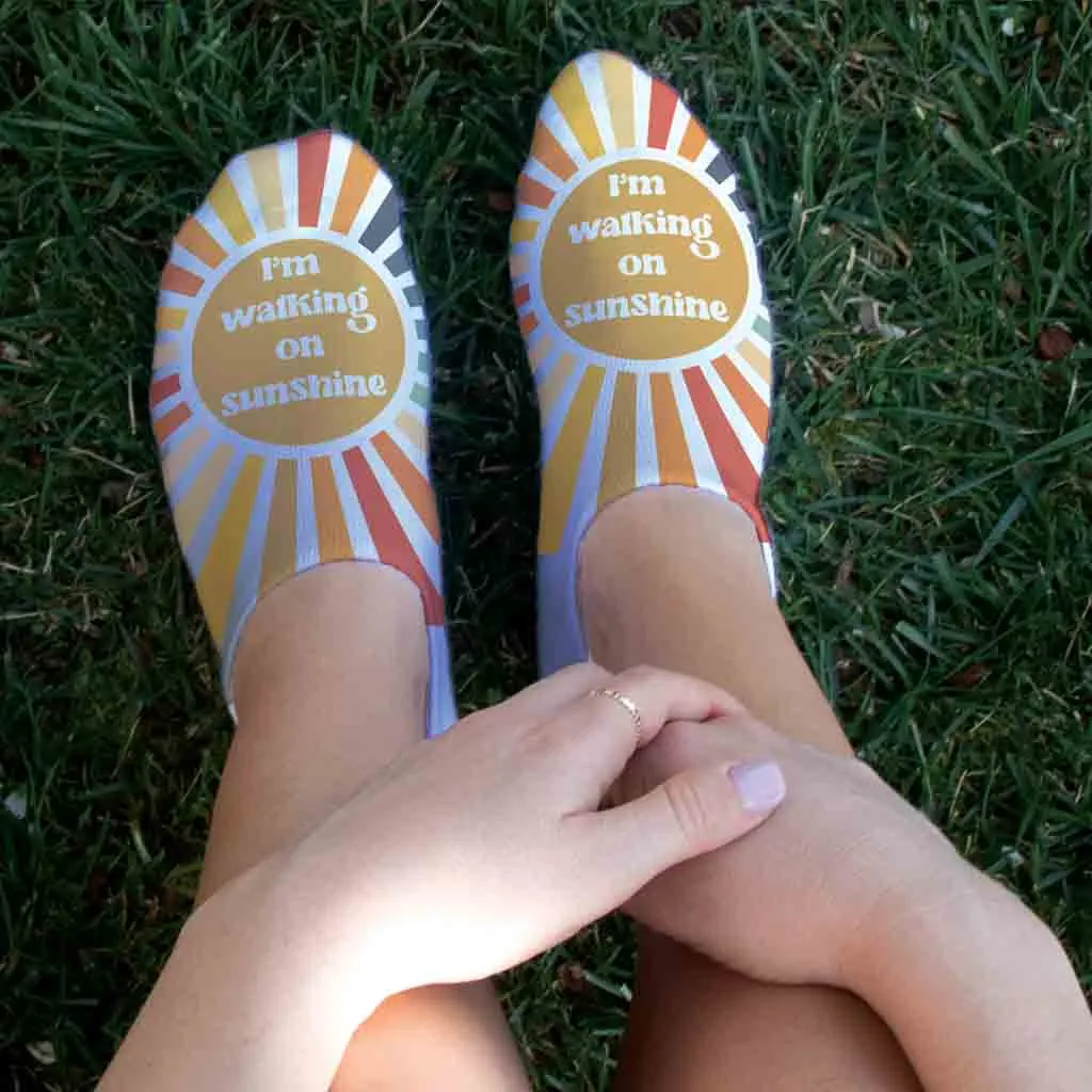 Self Affirmation Socks - Walking on Sunshine No Show Socks