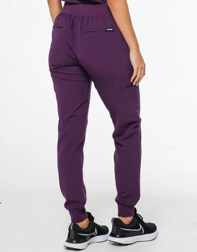 Signature Jogger Pants -  Eggplant