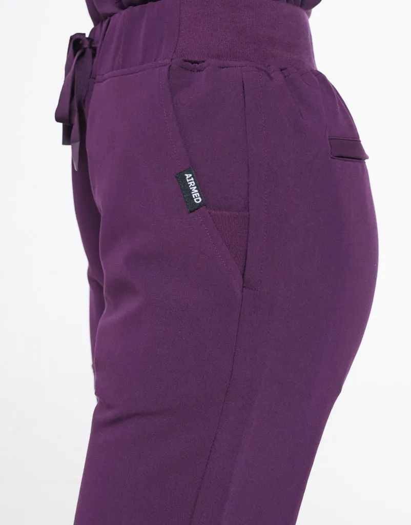 Signature Jogger Pants -  Eggplant