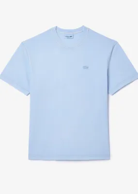 T-shirt Lacoste natural dyed bleu