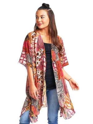 Tianello "Enlove" Print  Washable Silk "Zen Robe"