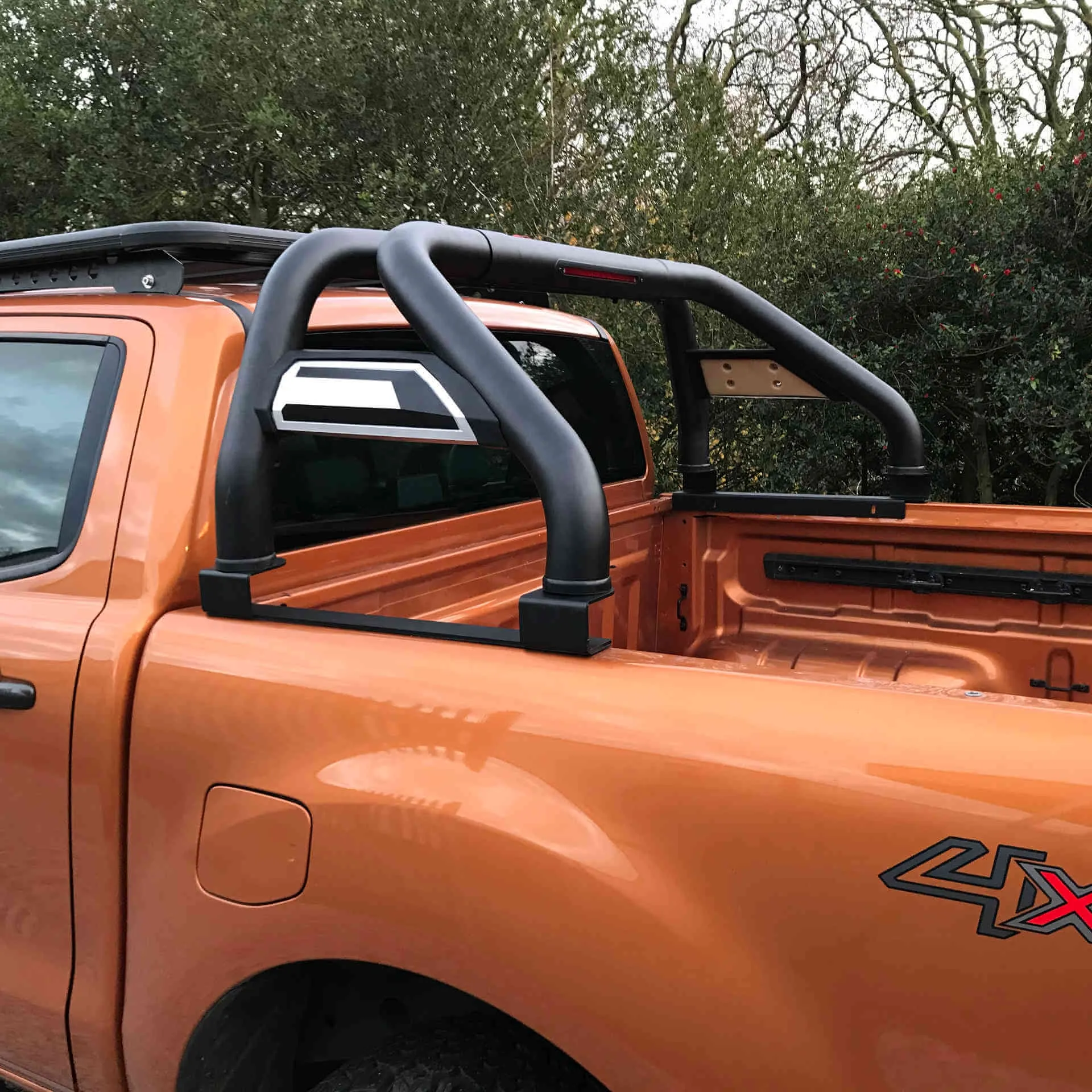 Tonneau Cover Compatible Side Infill Roll Sports Bar for Ford Ranger 2006-2012