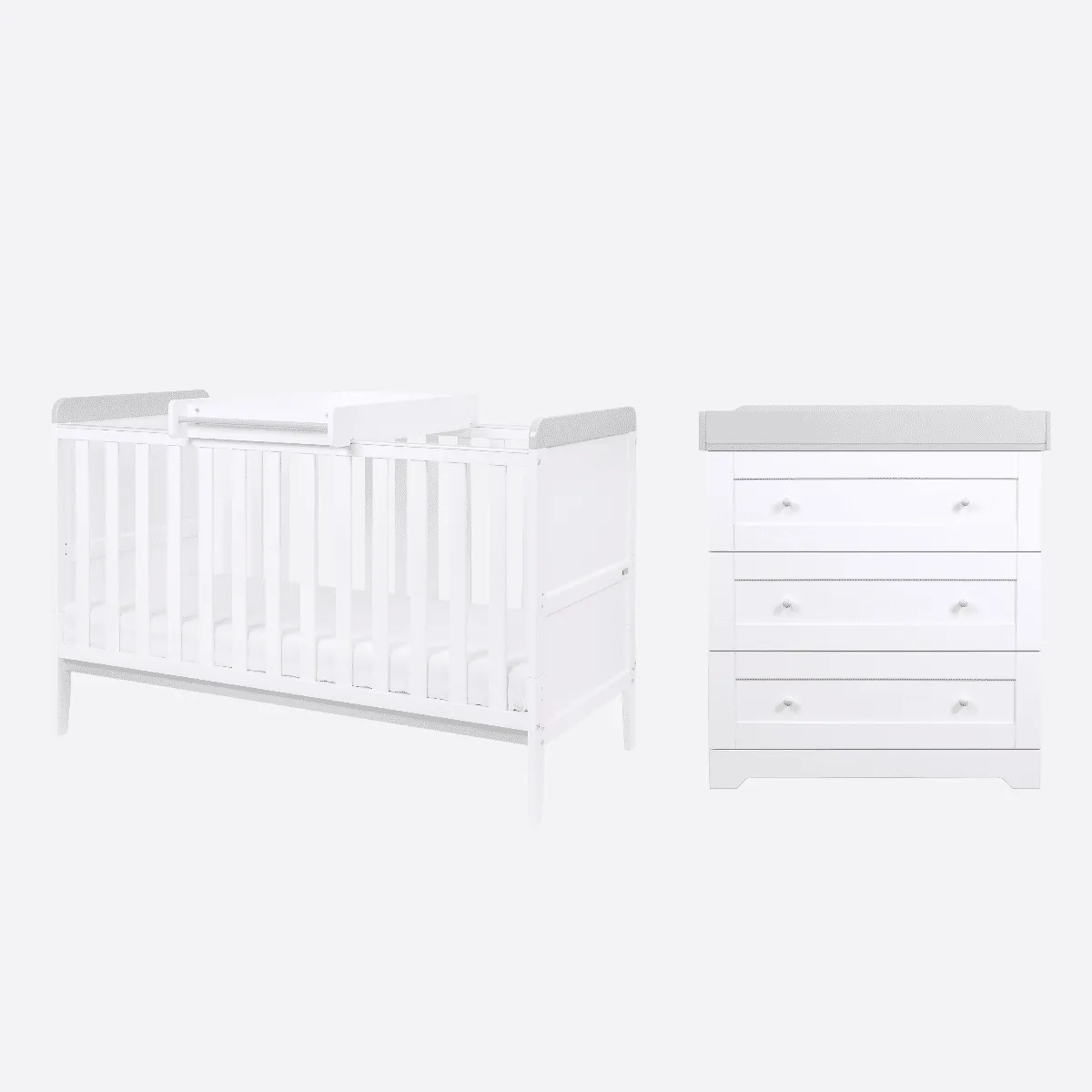 Tutti Bambini Rio 2 Piece Room Set - White/Dove Grey