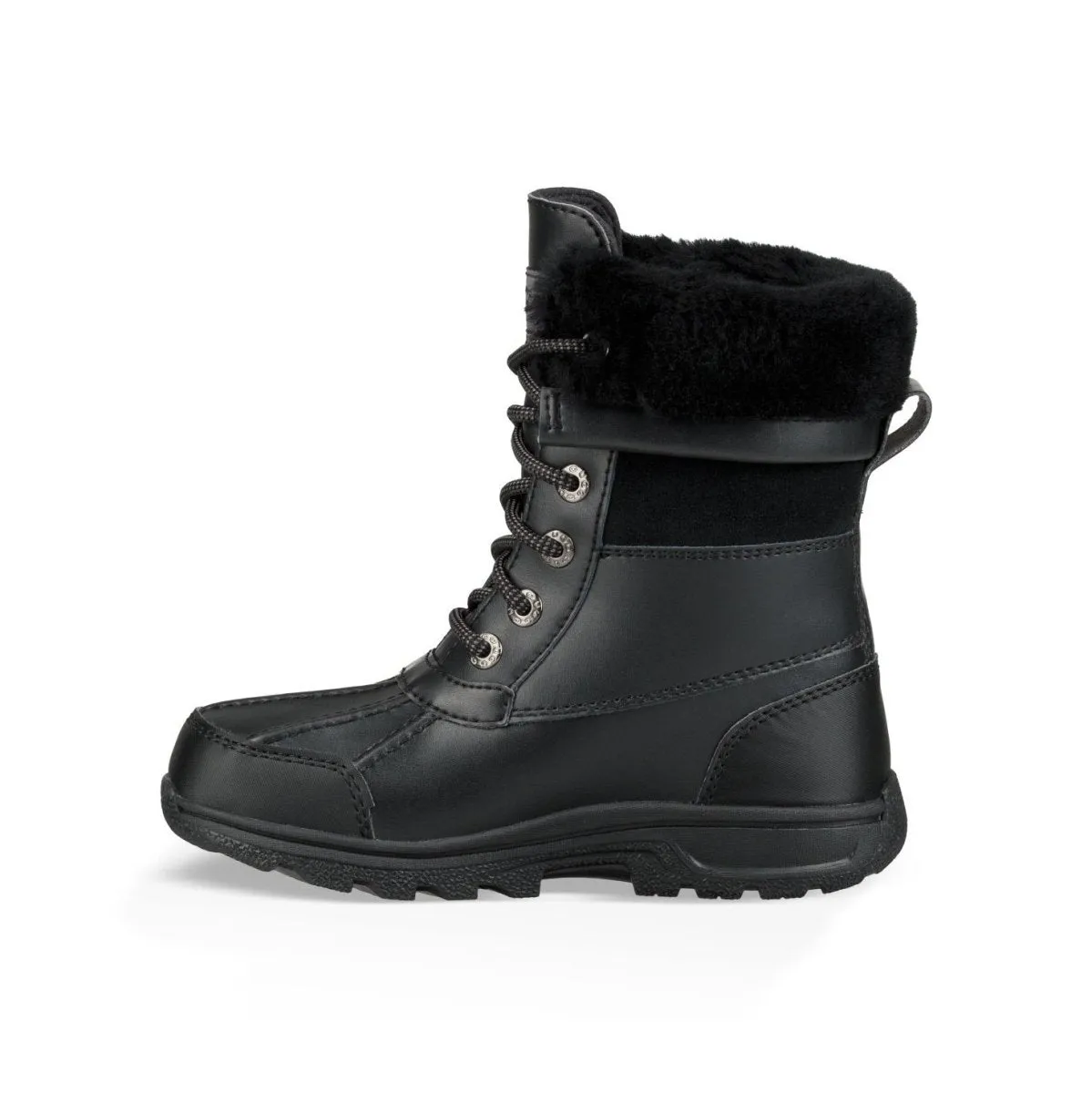 UGG Boy's Butte II CWR Waterproof Boot Black Leather