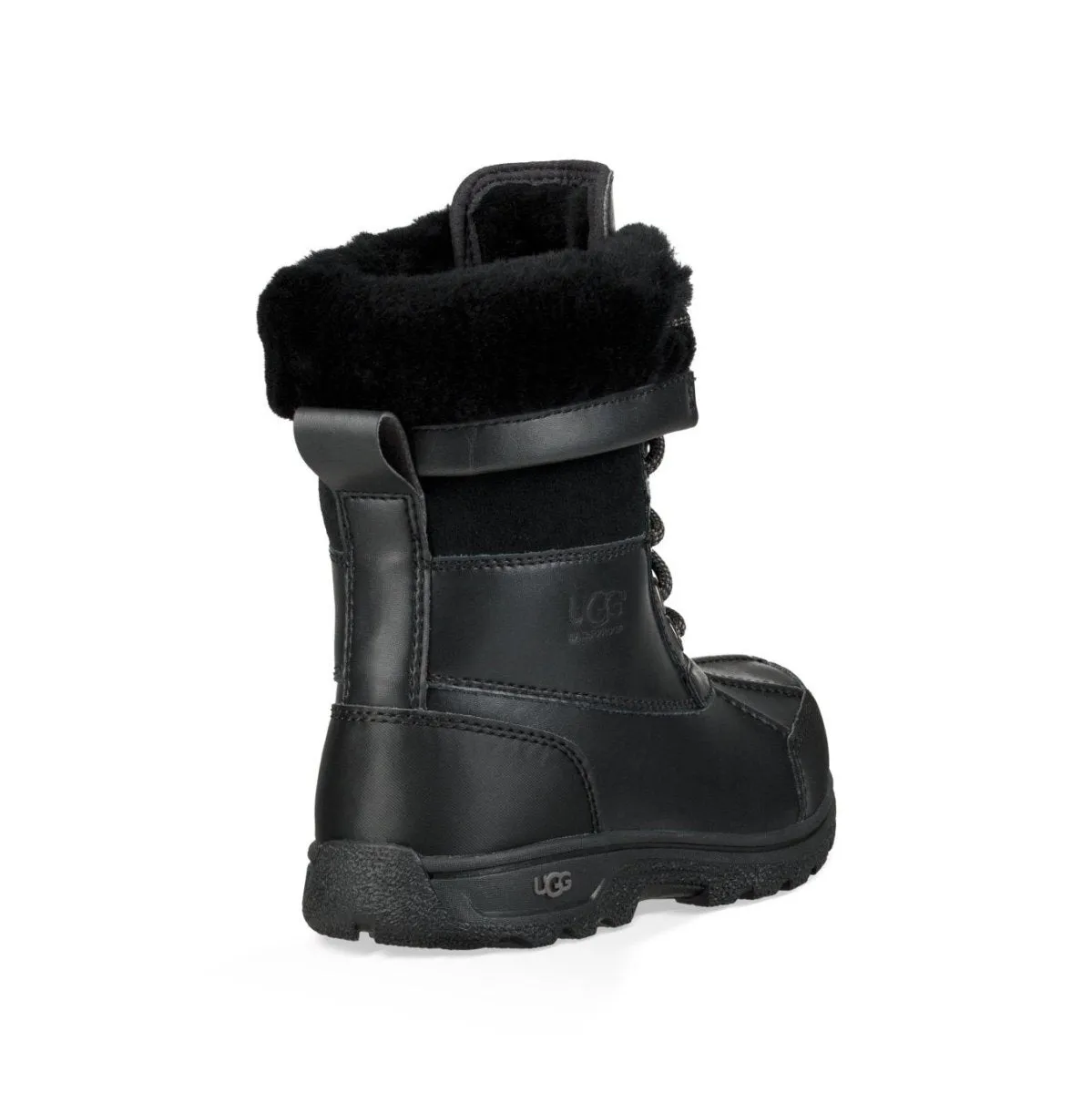 UGG Boy's Butte II CWR Waterproof Boot Black Leather